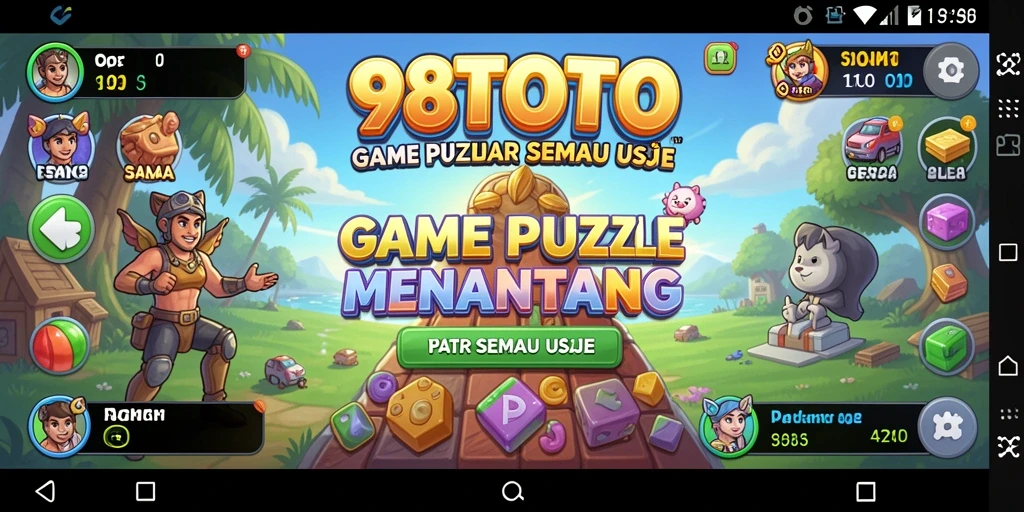 Screenshot gameplay 98TOTO yang menampilkan berbagai puzzle yang menantang.