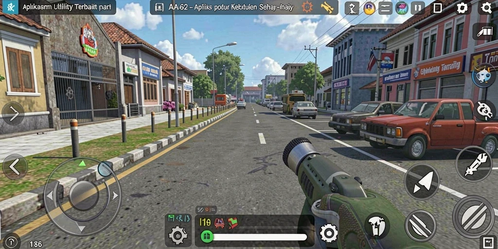 Tampilan utama AA62 dengan berbagai alat Utility yang praktis.