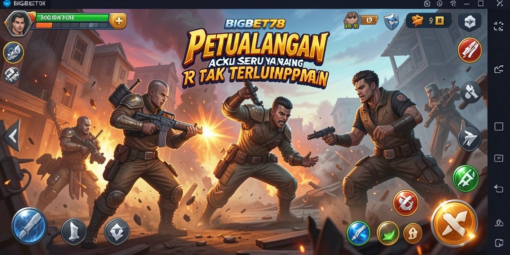 Tangkapan layar menampilkan aksi mendebarkan dalam game BIGBET78.