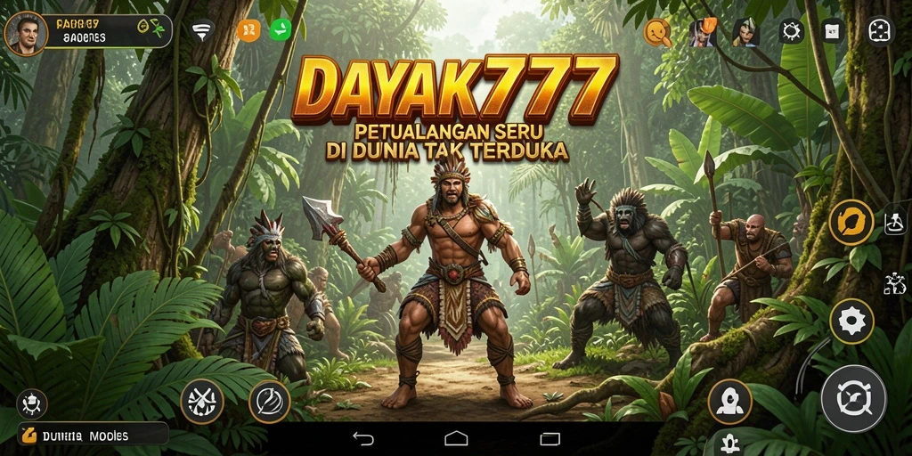 Tampilan gameplay <strong>DAYAK777</strong> yang menampilkan petualangan seru di dunia yang penuh warna.