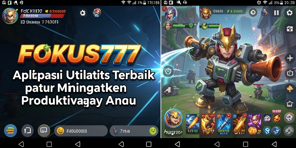 Tampilan antarmuka FOKUS777 yang sederhana dan intuitif