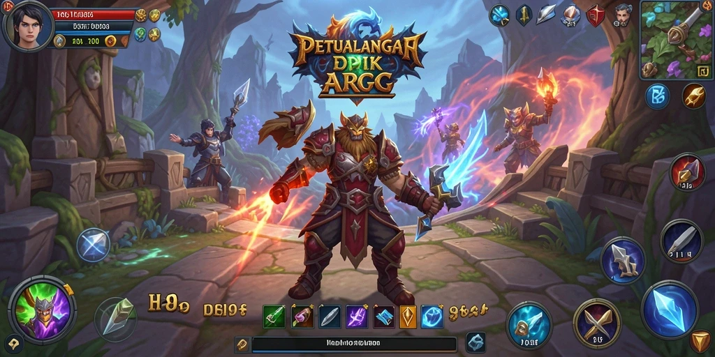 Tangkapan layar utama H89 menunjukkan pertarungan seru dalam dunia ARPG.