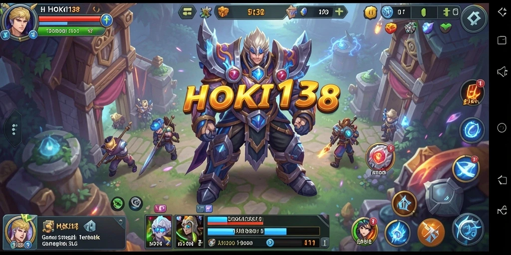 Screenshot gameplay HOKI138 menampilkan pertempuran strategis yang seru.