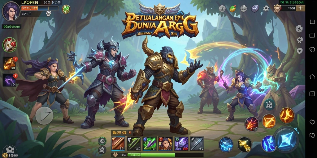 Tampilan seru dari gameplay LKOPEN dalam dunia ARPG.