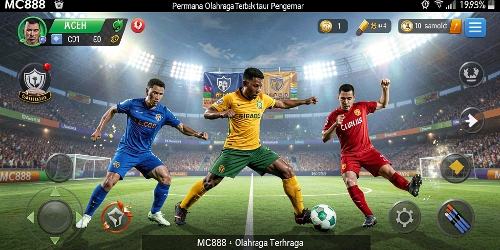 Tampilan gameplay <strong>MC888</strong> yang menampilkan aksi olahraga seru.