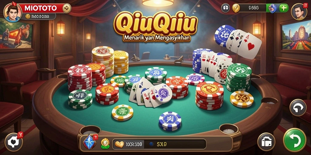 Tampilan gameplay MIOTOTO dalam aksi QiuQiu yang menyenangkan.