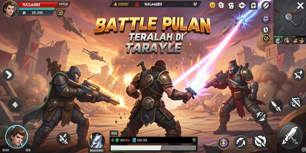 Gameplay seru NAGA889 dalam aksi Battle Royale.