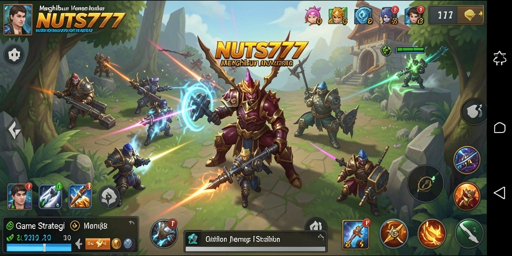 Tampilan gameplay SLG NUTS777 yang menegangkan dan strategis.