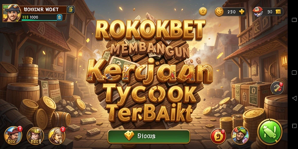 Tampilan gameplay Tycoon dengan berbagai elemen bisnis.