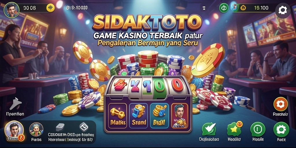 Tampilan gameplay menarik dari SIDAKTOTO dengan berbagai pilihan permainan Kasino.