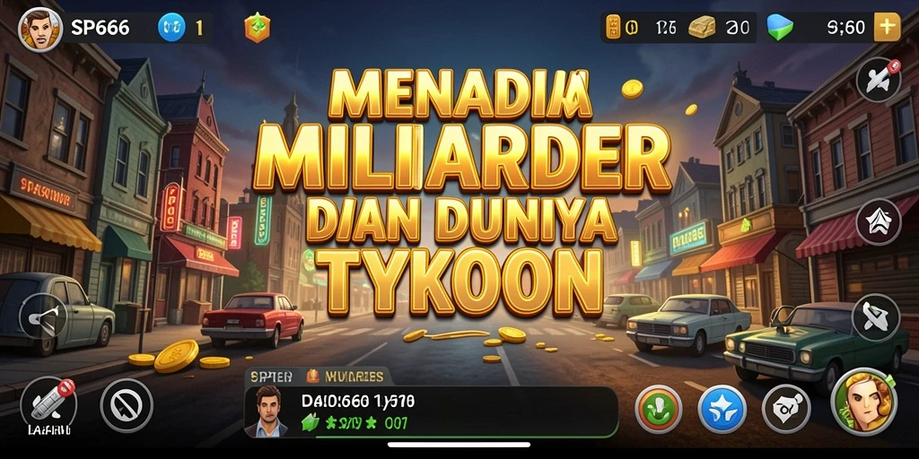Tampilan gameplay SP666 yang menarik dan interaktif dalam simulasi Tycoon.