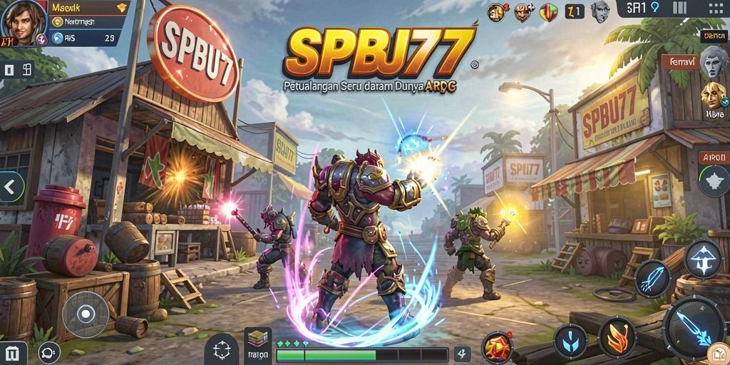 Tampilan menarik dari gameplay ARPG SPBU77 yang penuh aksi.