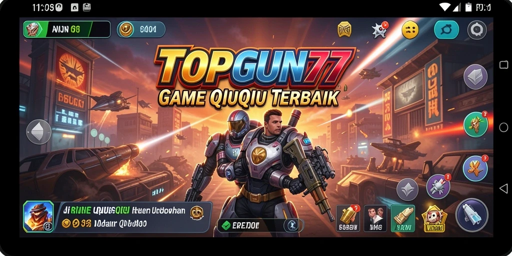 Tampilan gameplay QiuQiu yang mengasyikkan di TOPGUN77.