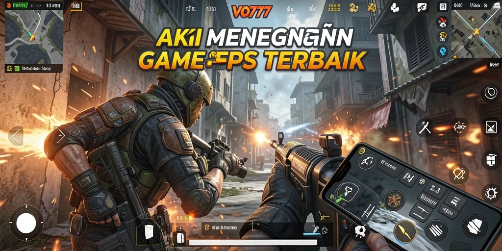 Screenshot utama VO777 menampilkan aksi pertarungan seru dalam gameplay FPS.
