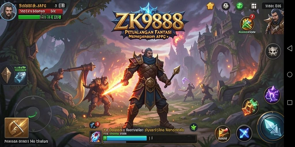 Tampilan gameplay ZK988 yang menegangkan dengan aksi pertarungan seru.